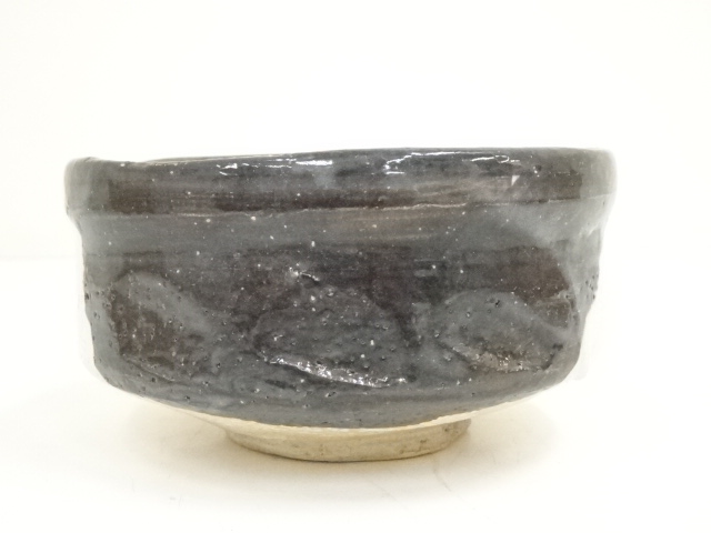 茶道具卍 沓形志野茶碗 茶道具卍 沓形志野茶碗